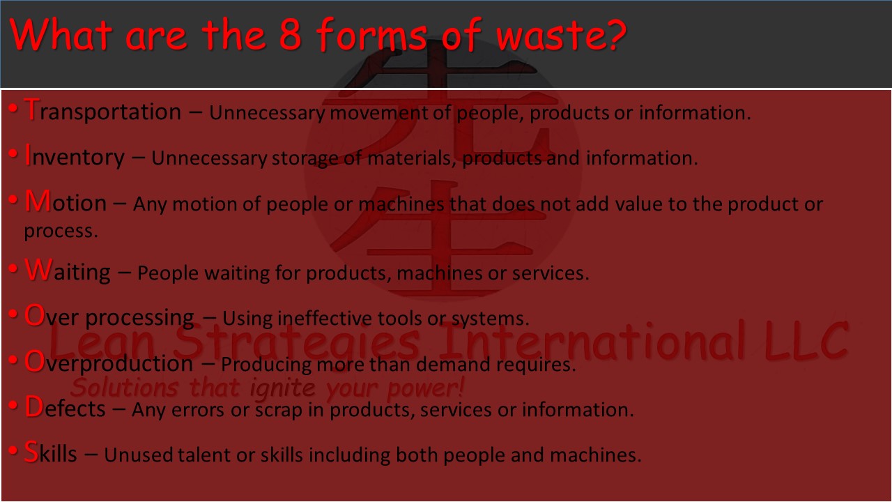 The 8 Forms of Waste